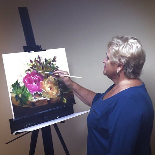 Peg Leonard, the artist behind Painter Peg